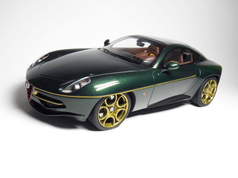Illustration for article titled AP's 1:18 Grail Car: Touring Superleggera 2014 Alfa Romero Disco Volante by Tecnomodel